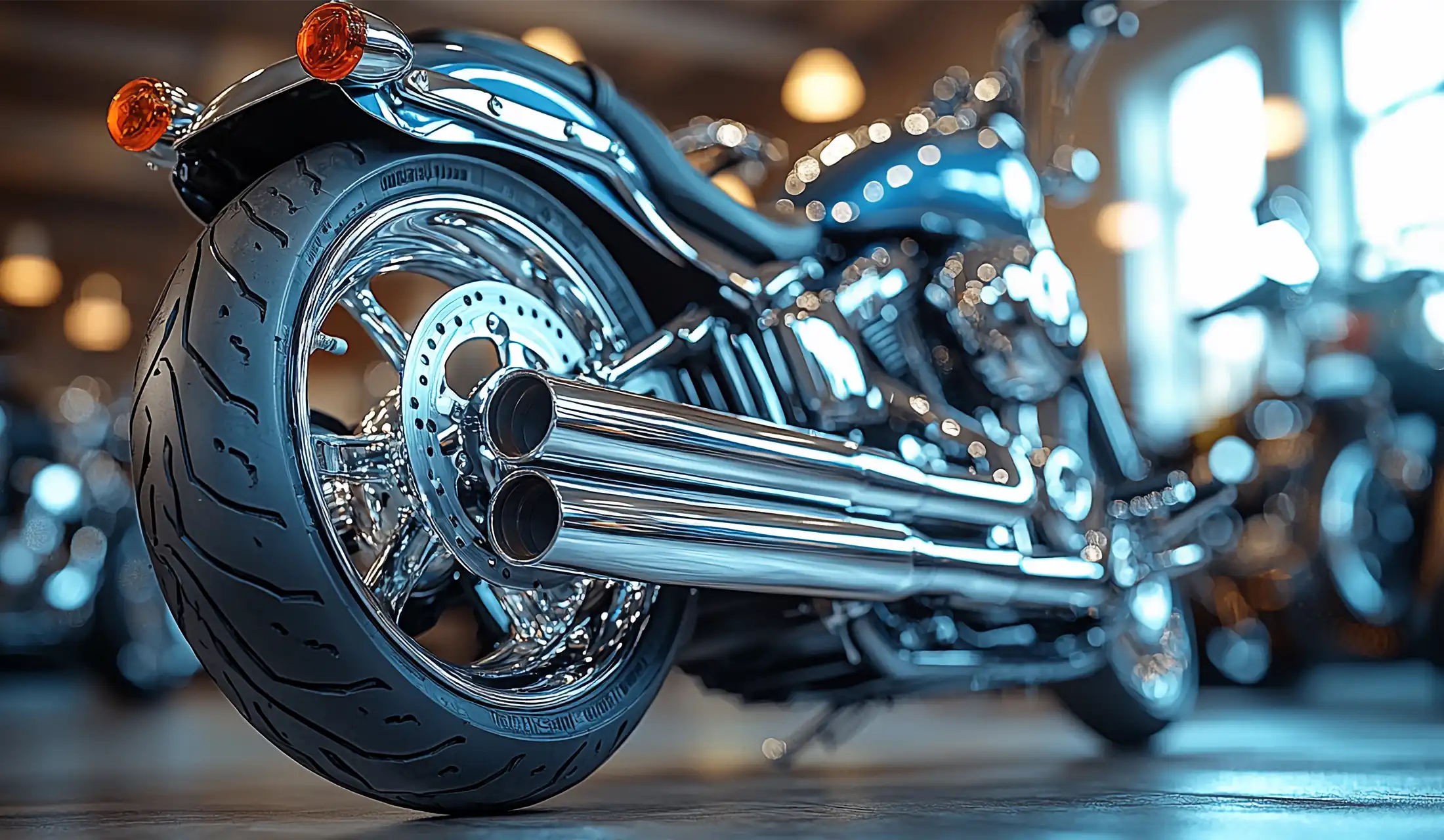 vintage motorcycle rechroming service in the UK